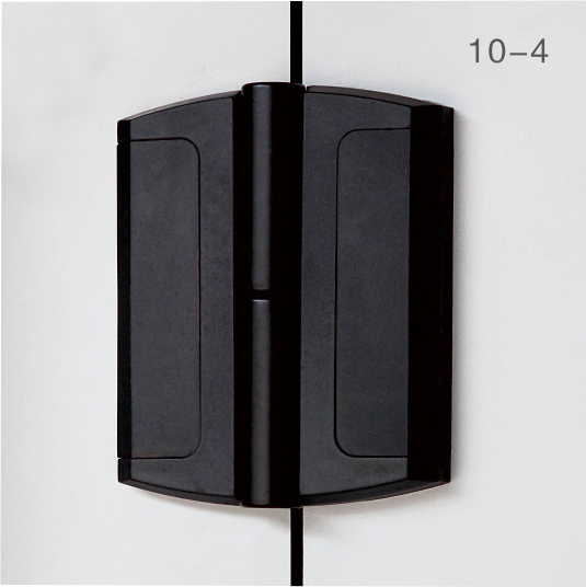 Black One Side Toilet Cubicle Adjustable Leg