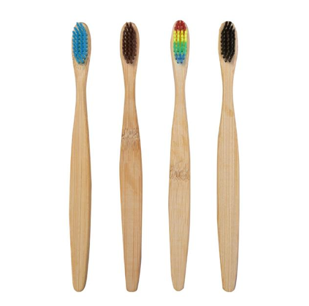 Custom Logo Eco Friendly Biodegradable Hotel Disposable Natural Bamboo Toothbrush