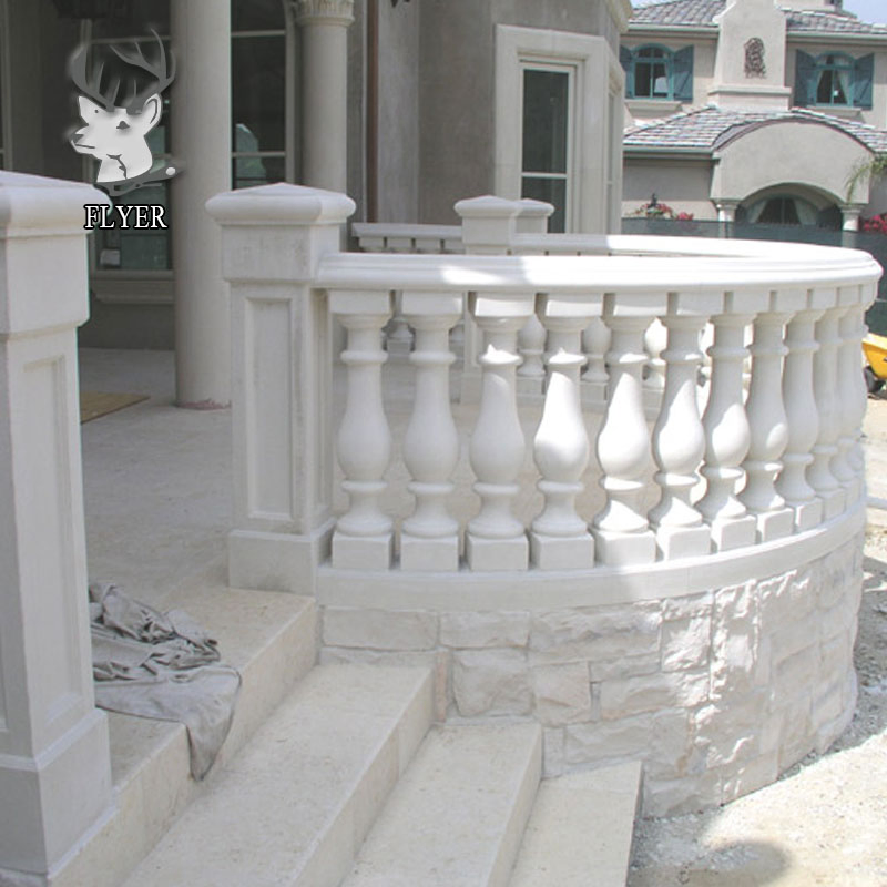 Cheap Price Natural Black Marble Garden Yard Balustrade Black Granite Building Handrails