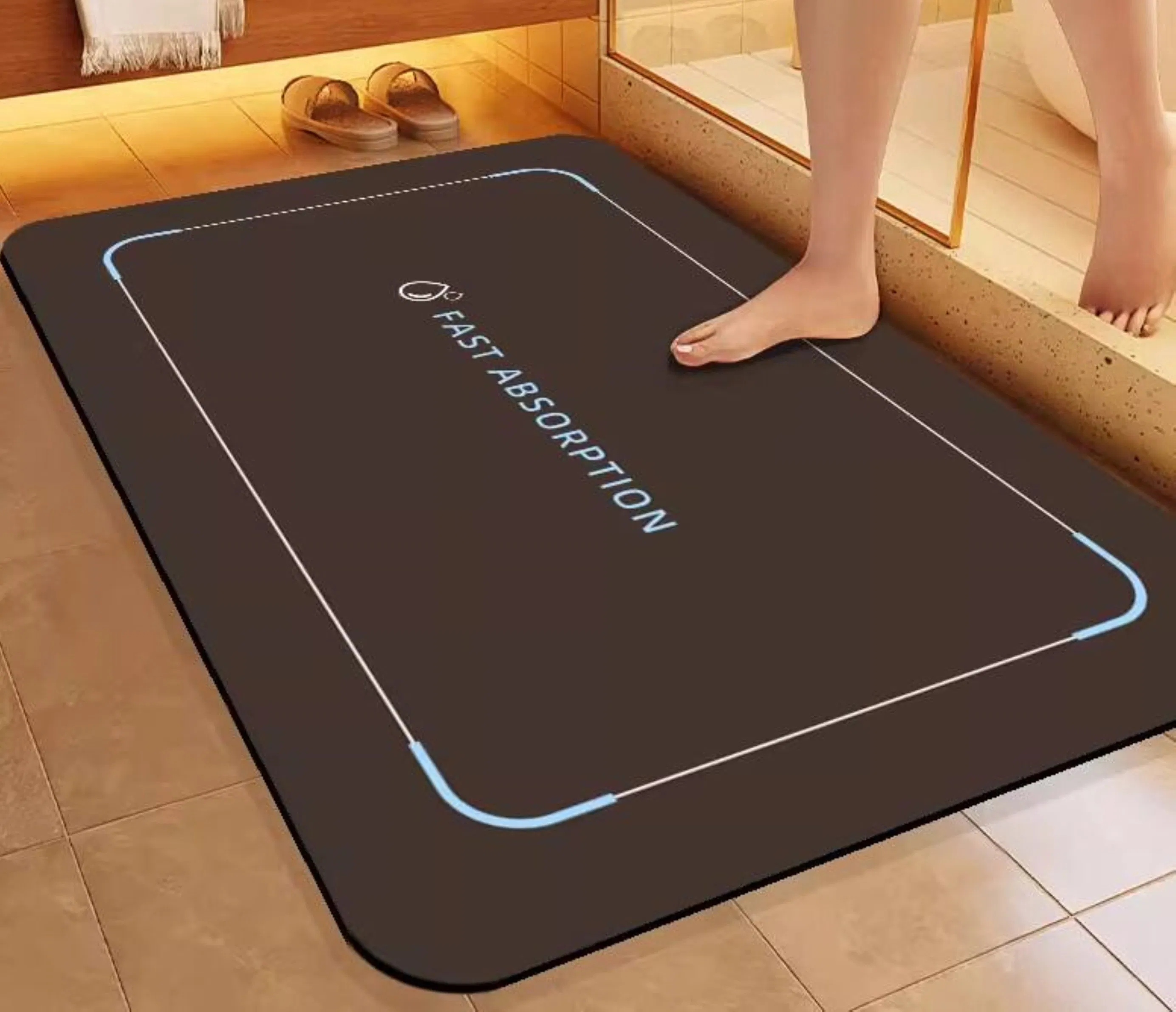 Non-Slip Modern Easy Clean Diatom Mud Mat Bath Mat