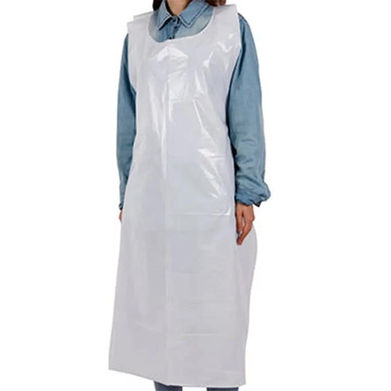 High Quality Blue White Disposable PE Polypropylene Apron Waterproof for Kitchen Cooking