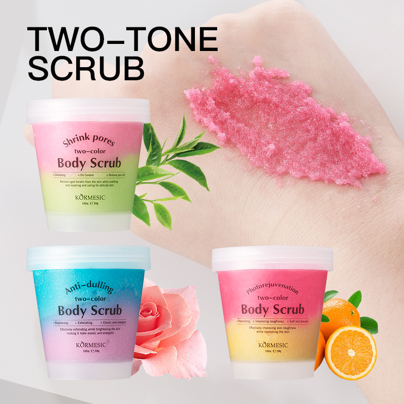 Revitalizing Rose Two-Color Body Scrub for Radiant Skin