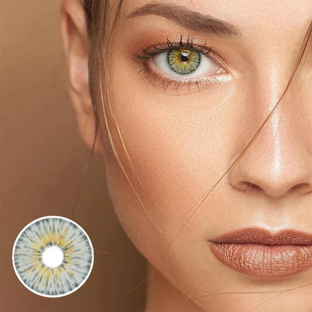 14.2mm Prescription Enhancement Tint Colored Contacts for Graduated Eyes