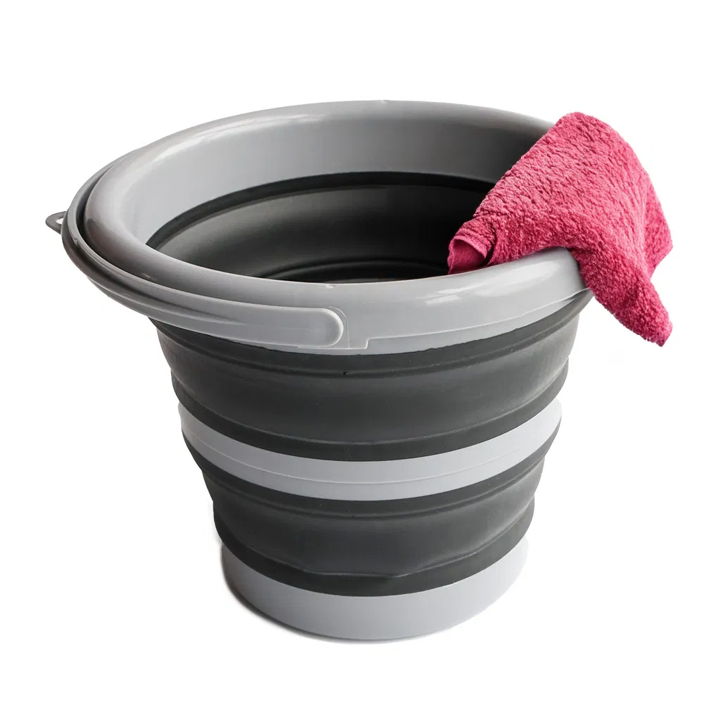 Foldable Plastic Portable Collapsible Bucket with Handle Gardening Bucket