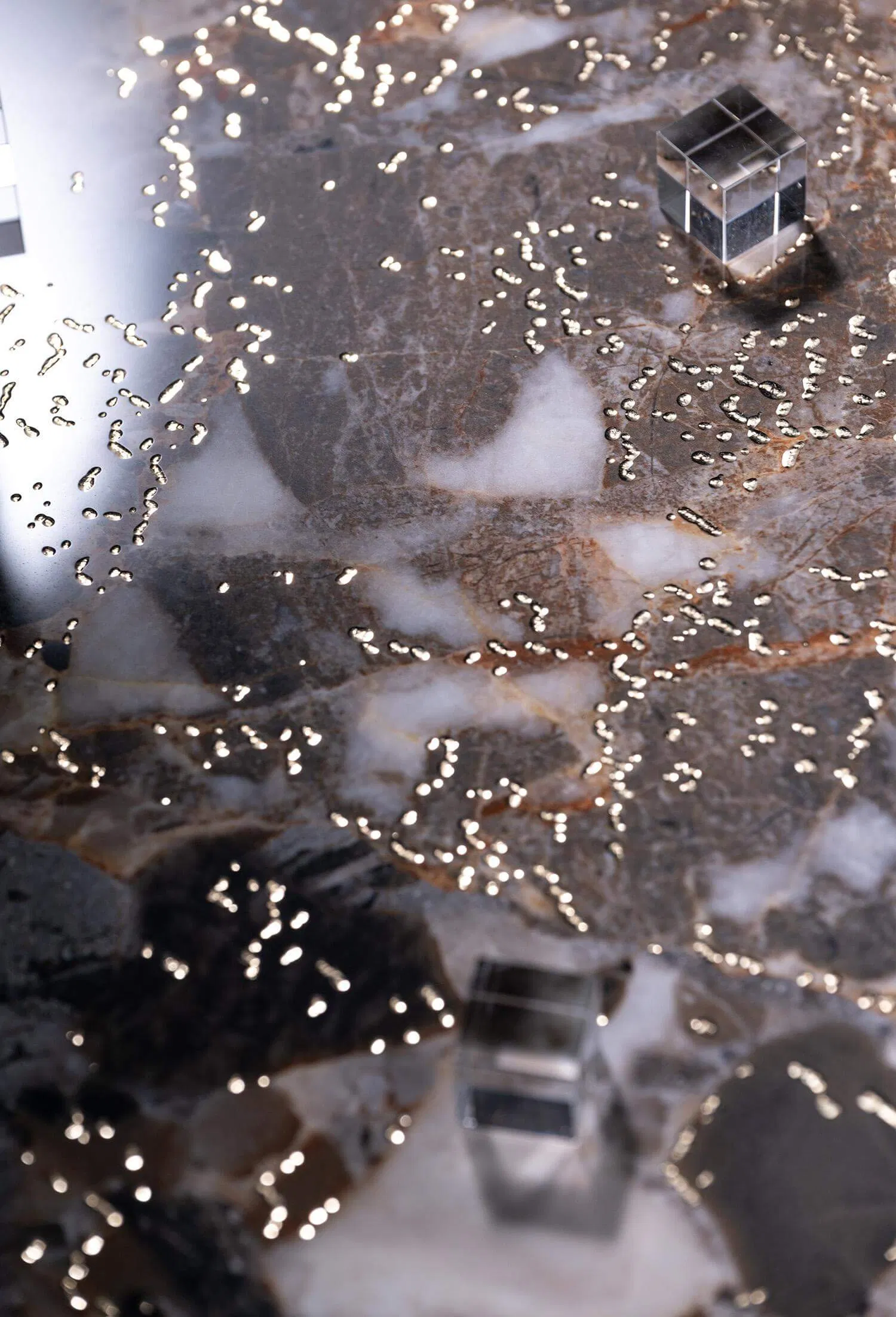 Золотистый мраморный фарфор для пола и стен 900x1800 мм