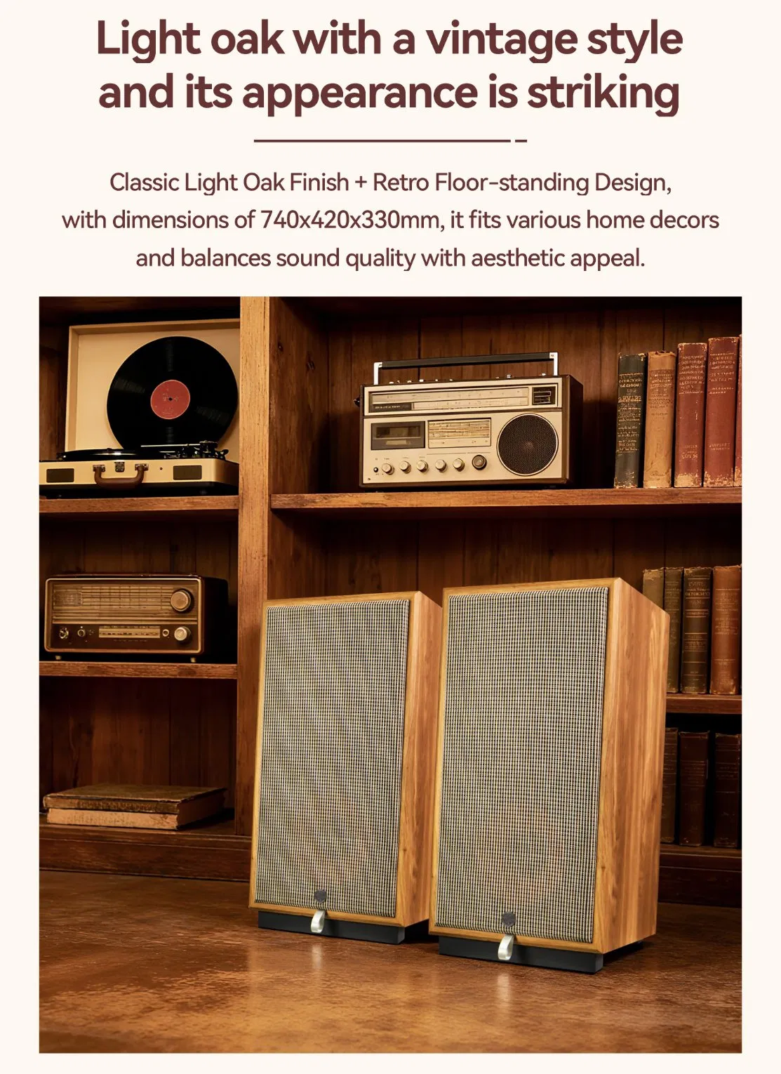Promotional Pricing Three-Way Crossover Full-Range Passive Home Speaker for Creating 3D Sound Effects in Living Rooms
