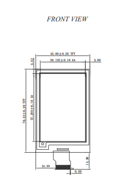 High Reflectance Rectangle 2.7'' Am Electrophoretic Display with 176*264 Pixels for Electronic Shelf Label System