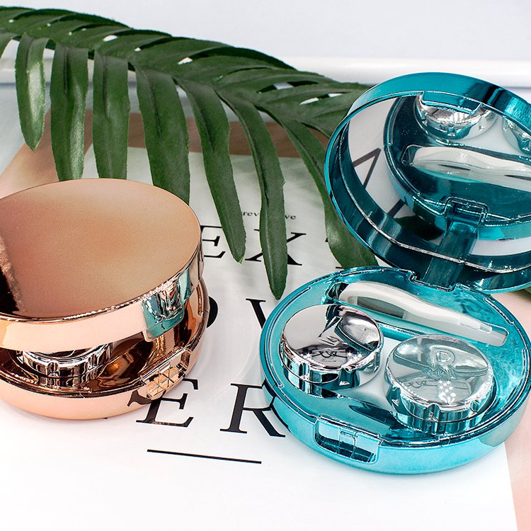 Hot Sales Professional Factory Directly Sales Fashion Plastic Spectacle Custom Color Contact Lens Storage Container Box Travel Kit Luxury Contact Lenses Case