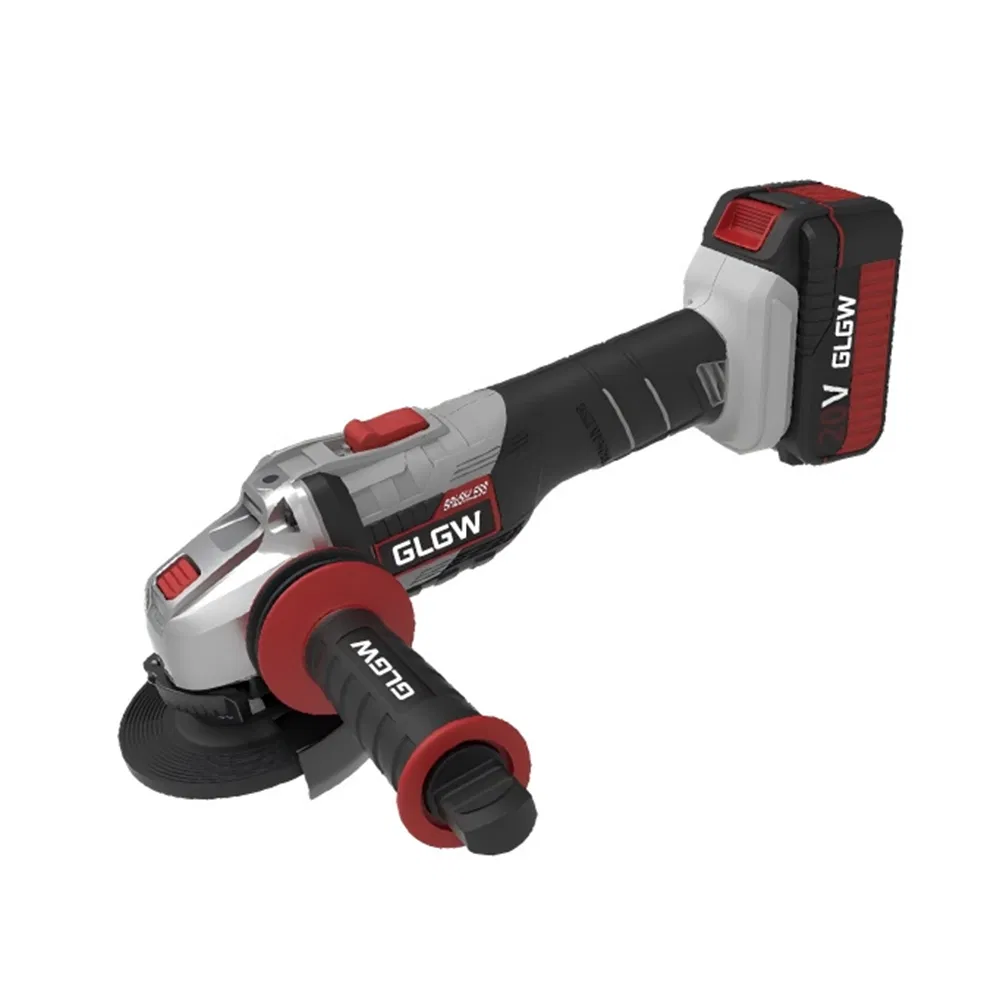 Glgw Professional Cordless Angle Grinder 125 mm Brushless Direct Drive Electric Cutting Polishing Machine