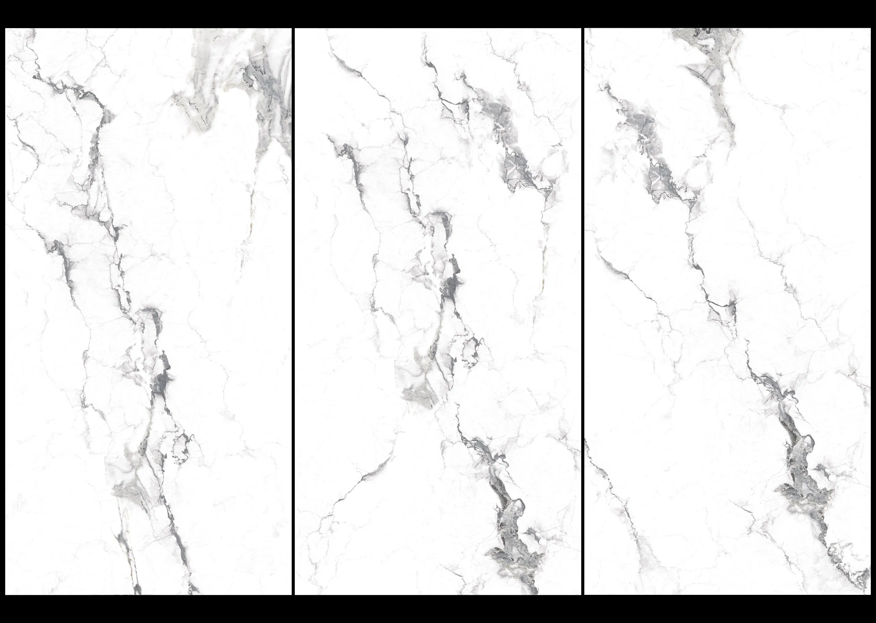 Foshan Decoration White Color 600X1200mm Full Body Glazed Polished Porcelain Marble Floor Tile