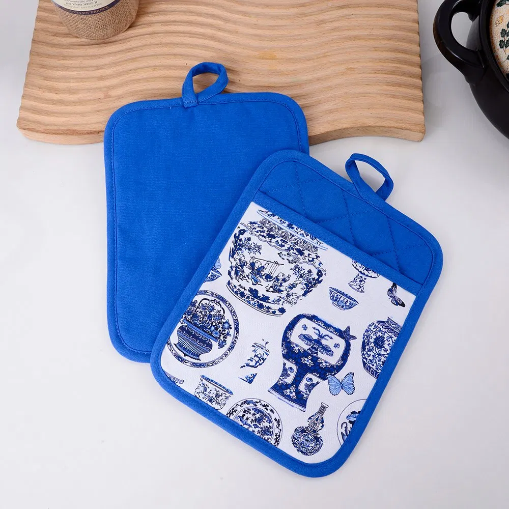 Customized Design Printing Heat Resistant Square Cotton Pot Holder