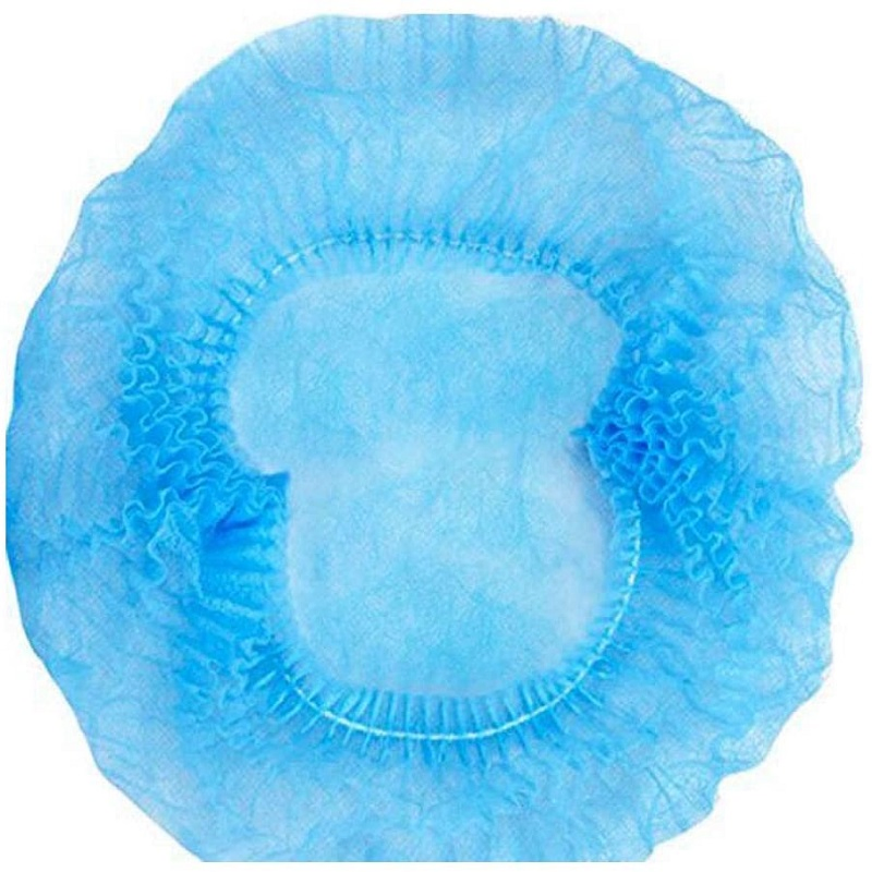 Black Disposable Medical Elastic Mesh Cap/Hairnet