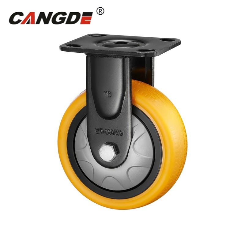 4/5/6/8 Inch Heavy Duty Iron Core PU Caster Round Wheel Price