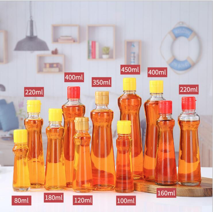 Hotsale 250-750ml Dark Green Olive Oil Kitchen Square Containers Glass Olive Oil Bottles