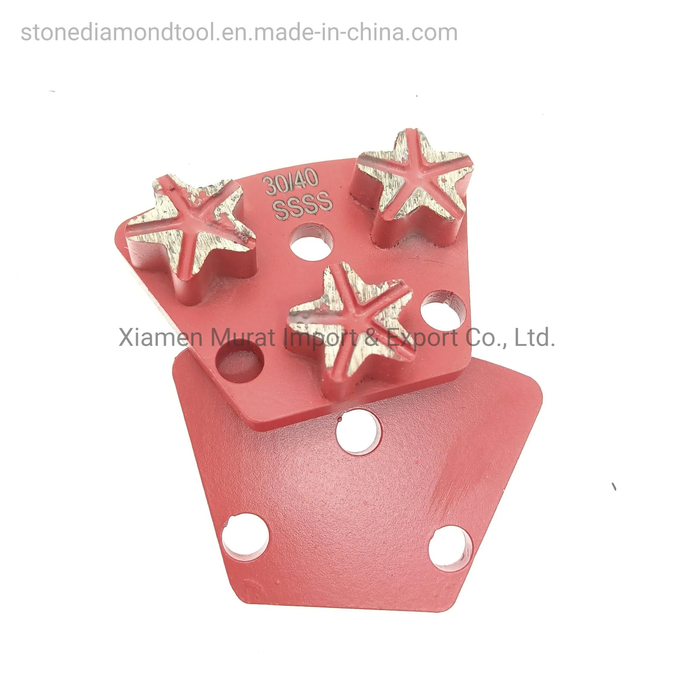 Three Pentagram Trapezoid Diamond Metal Concrete Floor Grinding Disc
