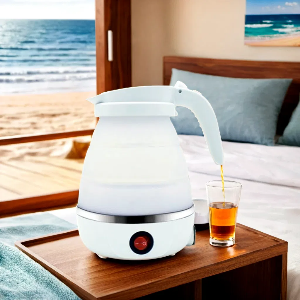 Portable Travel Electric Kettle Fast Boil Silicone Kettle for Home
