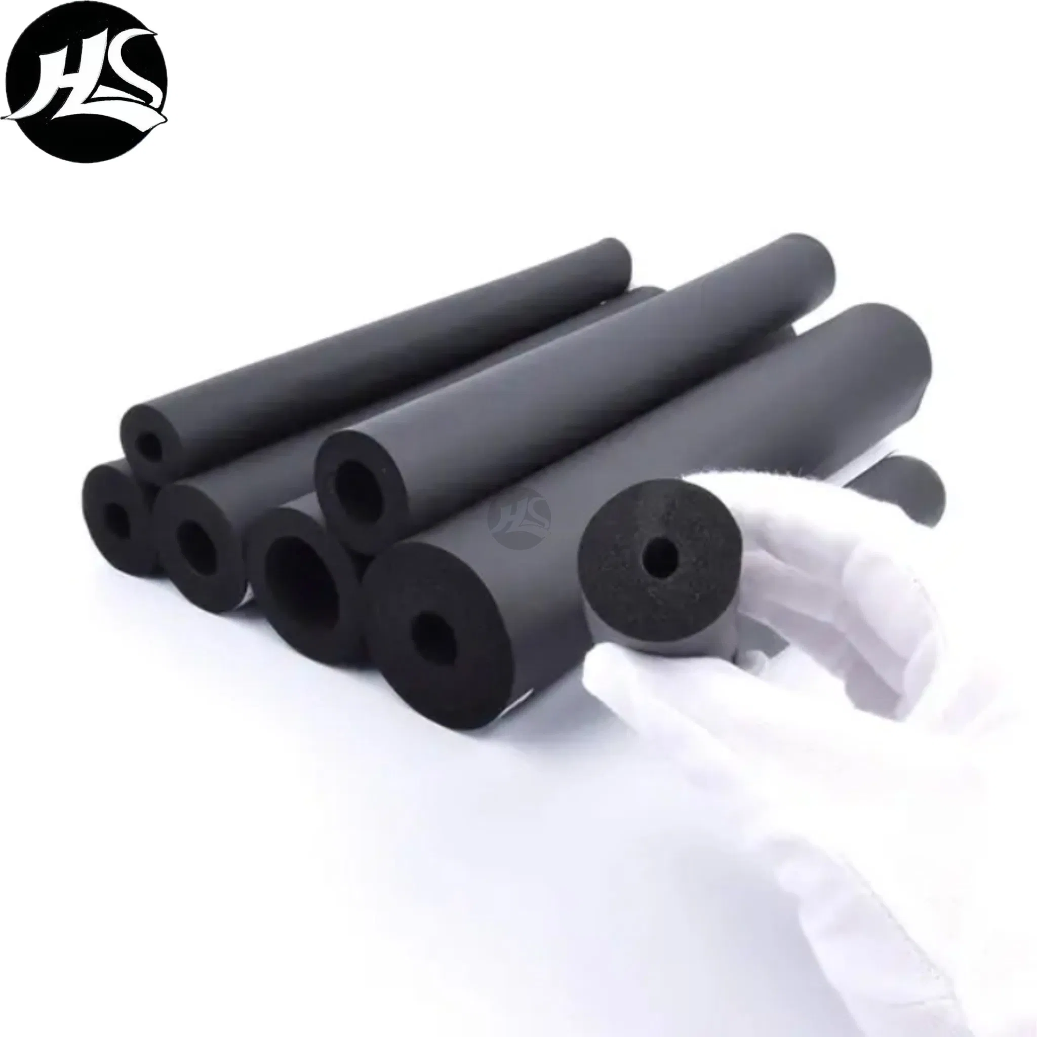 NBR PVC Rubber Foam Thermal Flexible Rubber Foam Ducting Insulation Soundproof Resistant Foam Pipe Tube