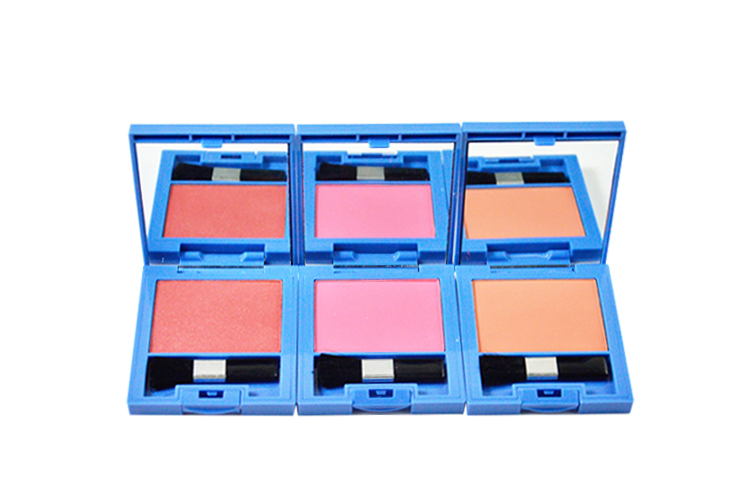 Square Case Blush Powder Soft and Delicate with Mirror