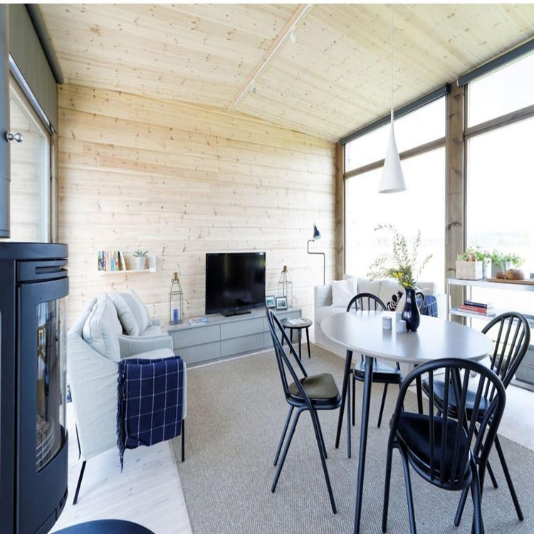 American Prefabricated Wooden Glass Houses Kit 3 4 5 Bedroom Prefab Modular Homes