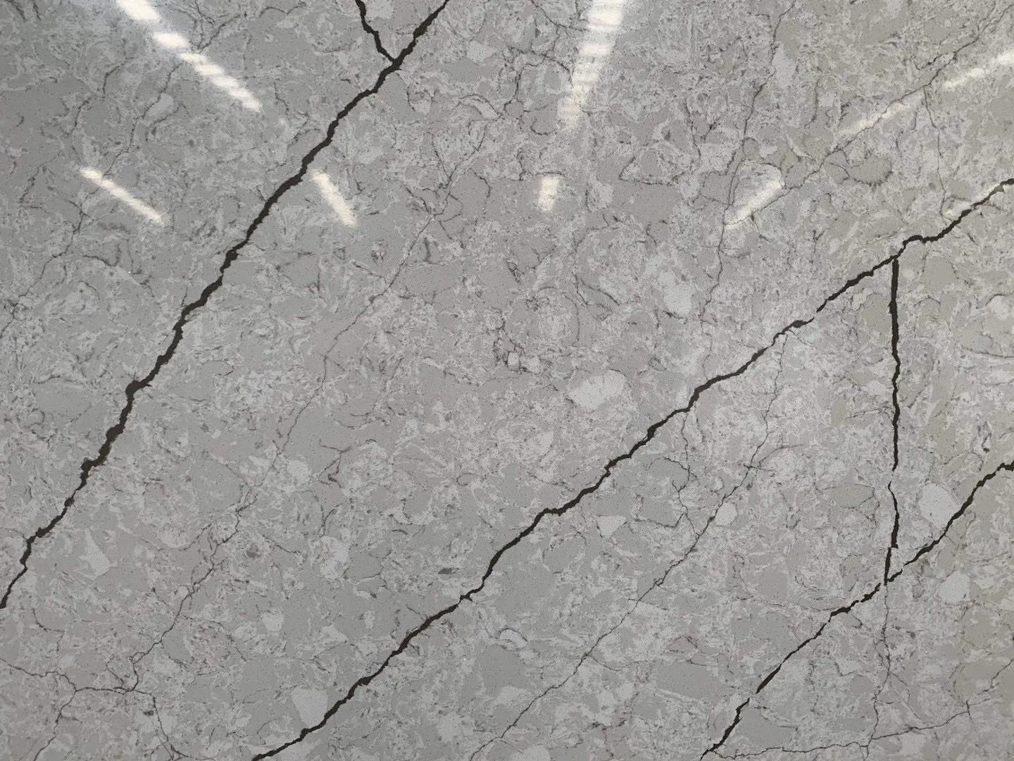 Artificial Calacatta Sparkling Modena Jumbo Quartz Customized Size Black White for Countertop and Big Slabs