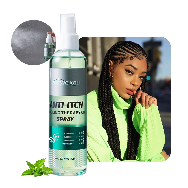 Factory Custom Label Hair Care Product Menthol Cooling Scalp Soothing Deep Care Organic Hair Oil Spray