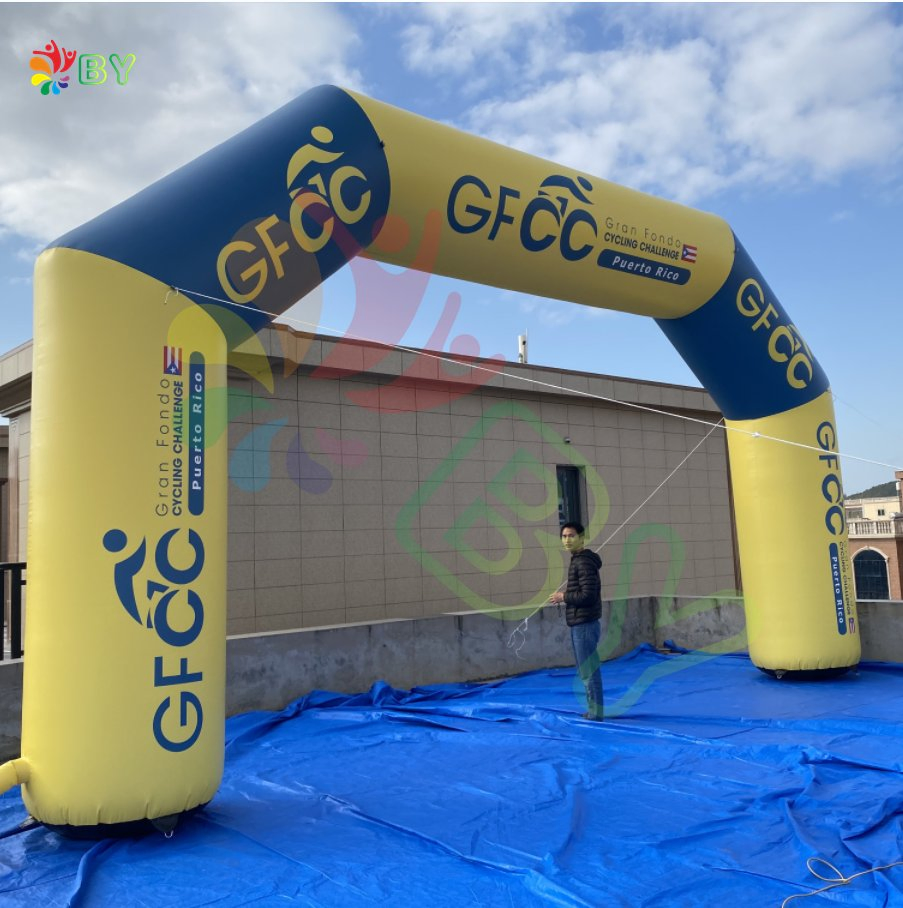 Custom Inflatable Polygon Arch Outdoor Advertising PVC Manufactured Advertisement