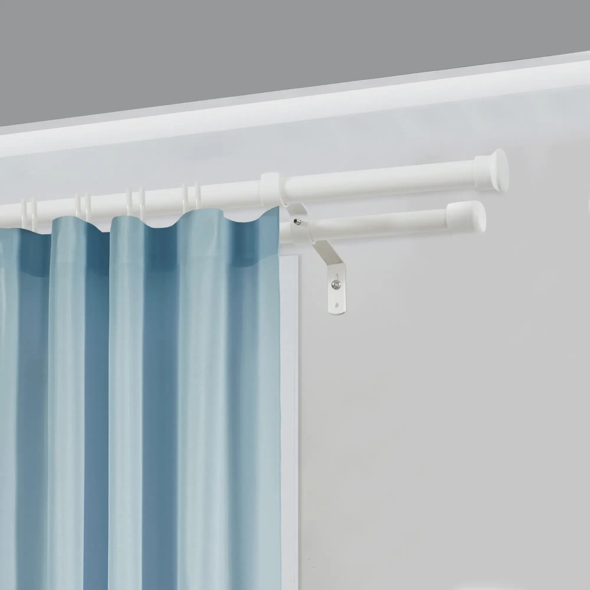Multiple Uses Curtain Rods Adjustable Telescopic Curtain Rods Set