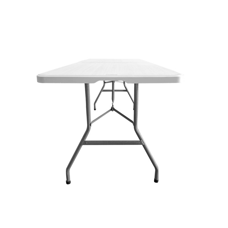 White Plastic Portfolio Type 1.8m Portable Garden 6FT Folding Table
