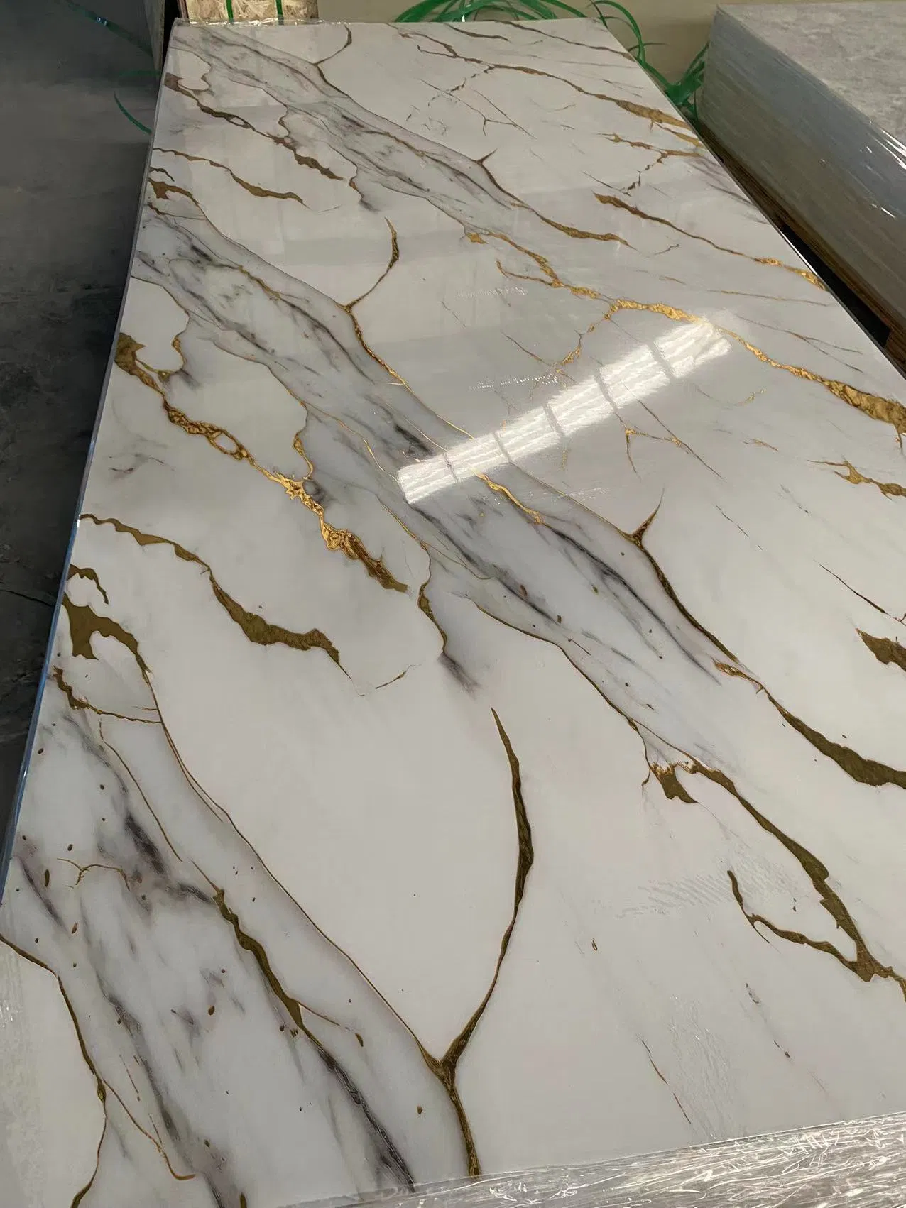 UV Coated PVC Marble Sheet for Interior Design Enhancement