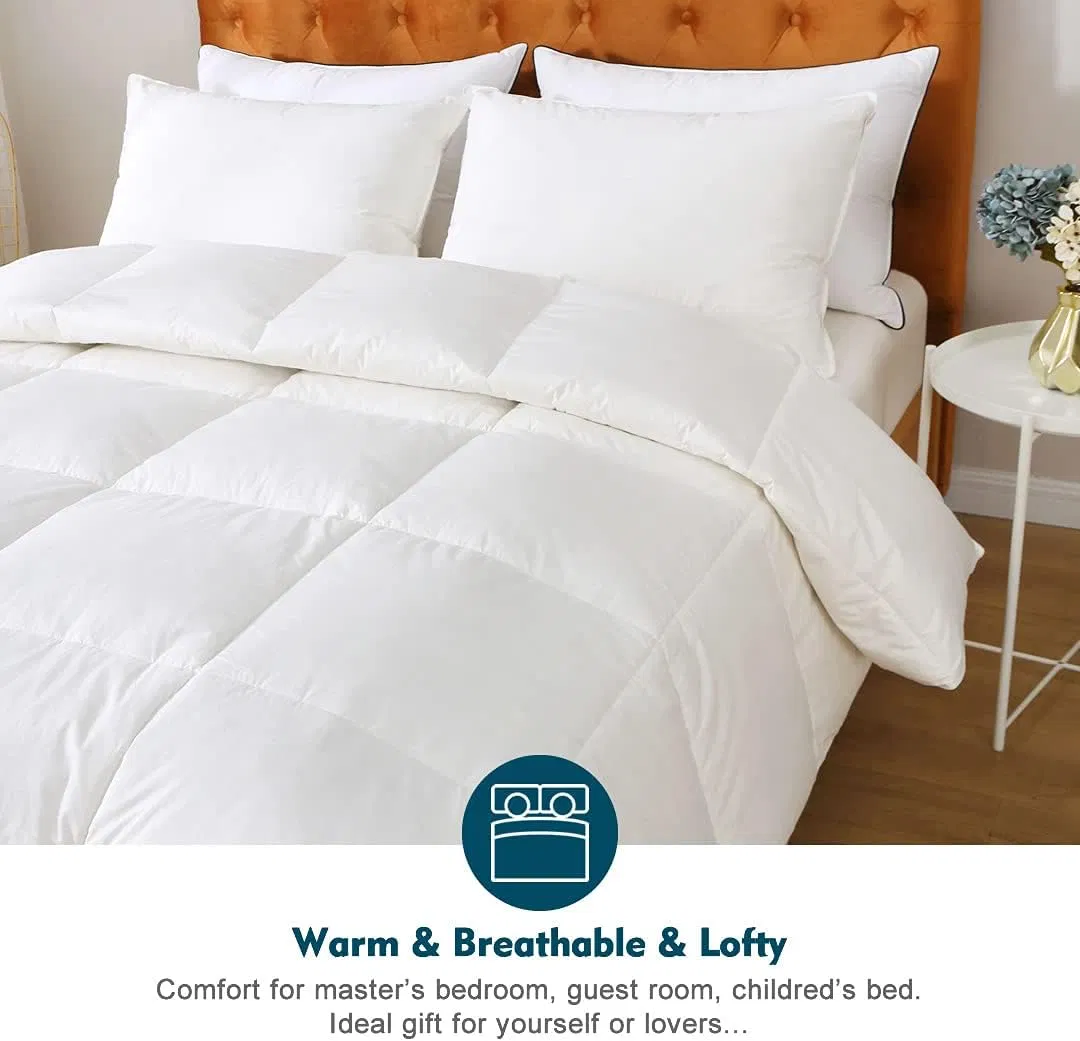Premium Soft Down Comforter with Corner Tabs for Ultimate Comfort