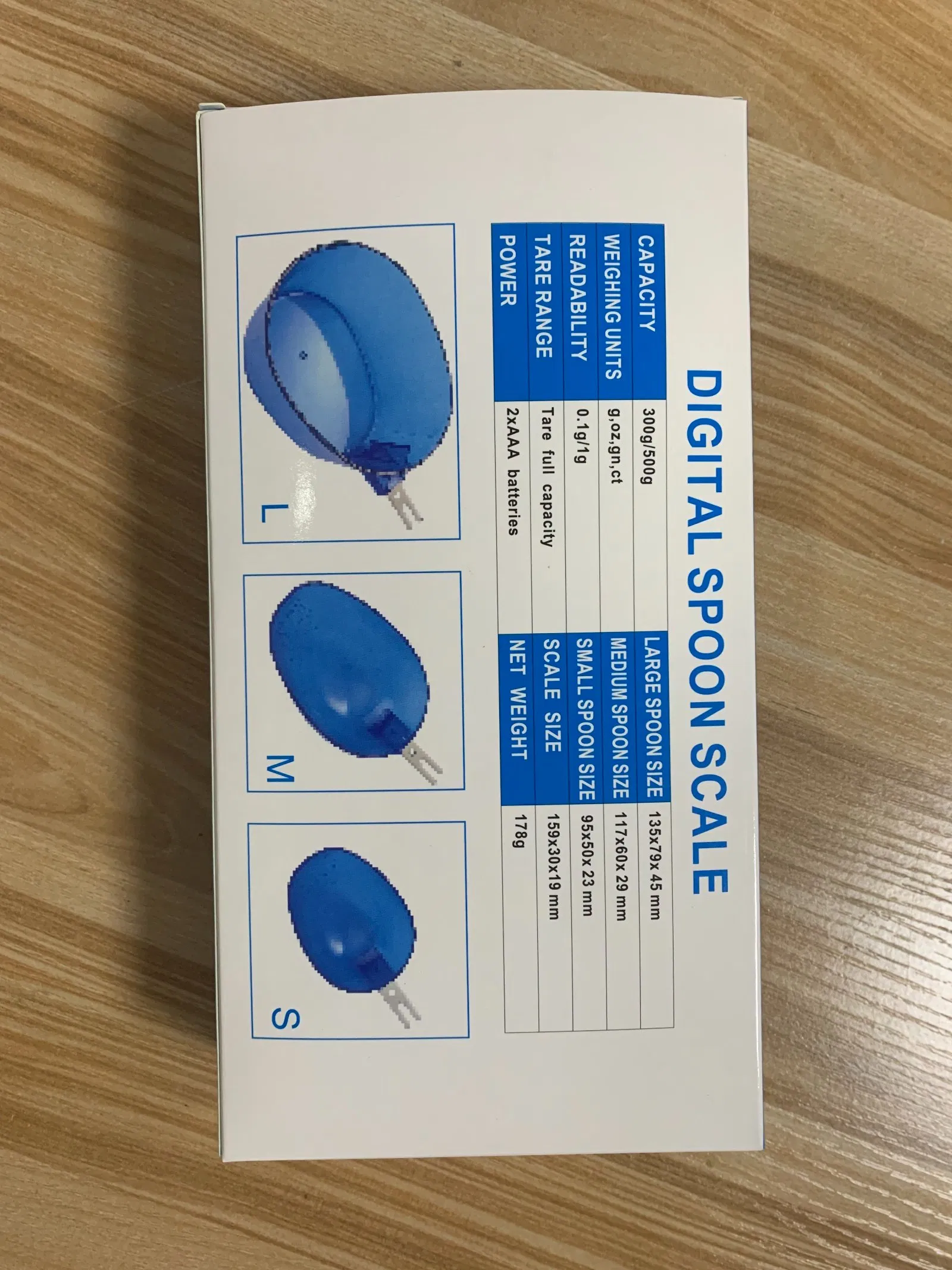 Wholesale Stainless Steel Handheld Portable Multifunctional Kitchen Food Weight Digital Spoon Scale with 3 Scoops 500g 0.1g