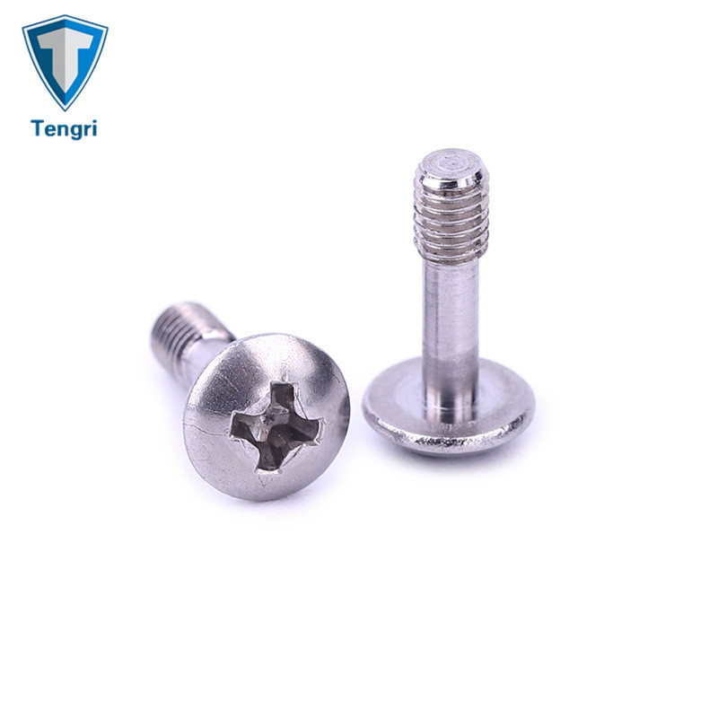 Hardware M3-M10 Stainless Steel Cross Mushroom Head Spring Captive Screw for Adjustment