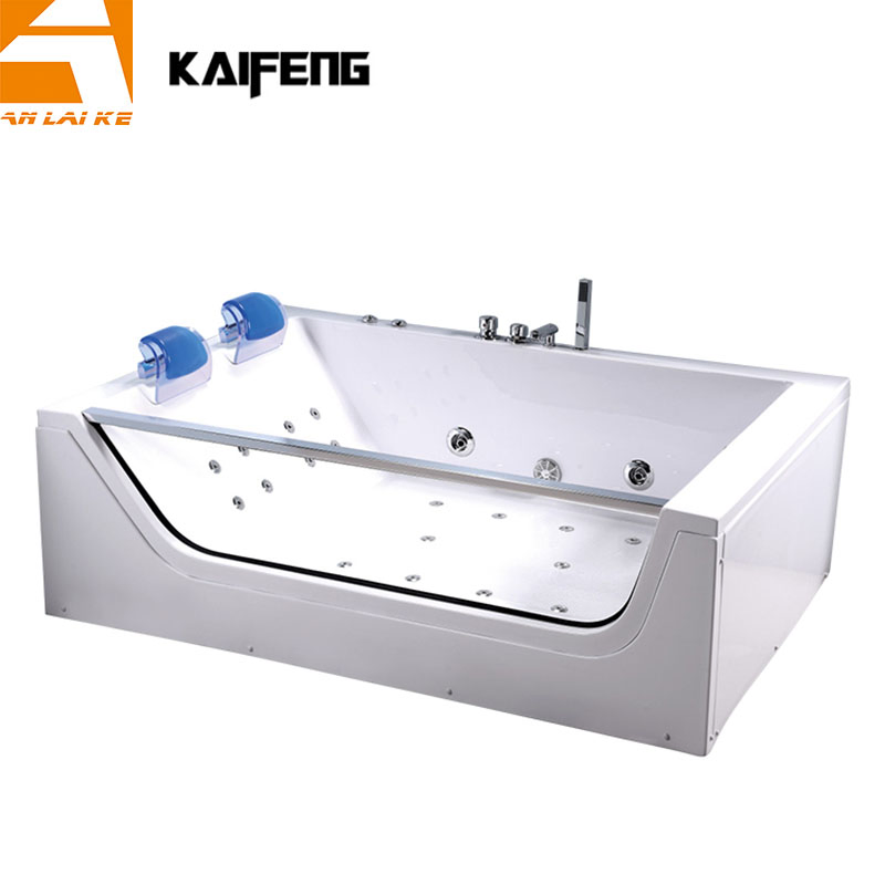 Modern Bathroom Double Whirlpool Bathtub Two People Jacuzzis Massage Bathtub