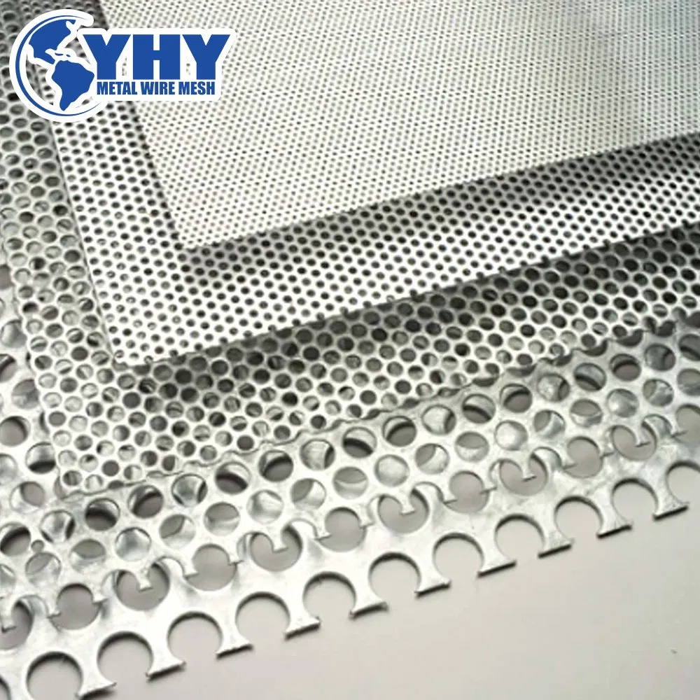 Sound Proof Round Hole Punch Plate Perforated Metal Sheet Fence