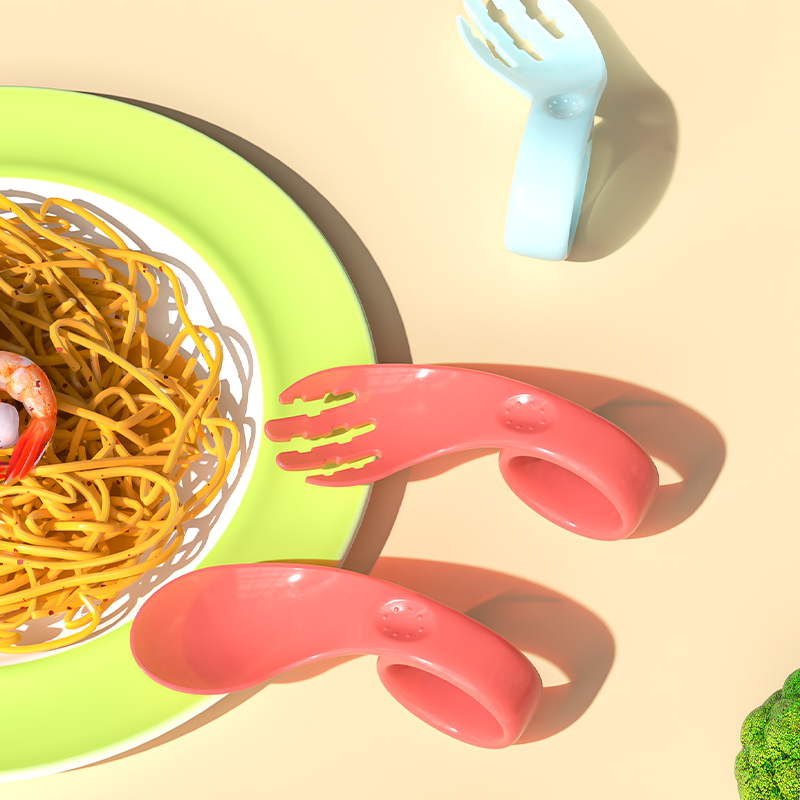 Safe and Durable Silicone Spork for Eco-Conscious Baby Meals