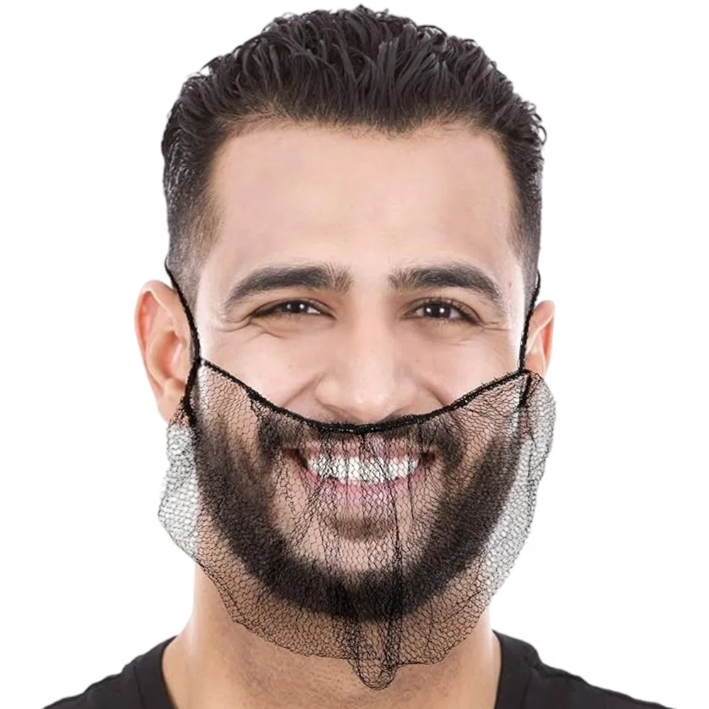 Global Shipping China Factory Made Cheap Reusable Nylon Mesh Beard Cover