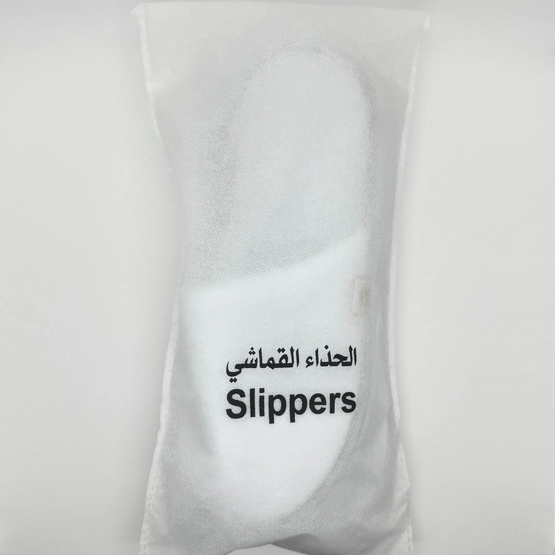 Белые тапочки для отеля и дома с EVA подошвой