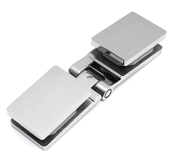 OEM Tempered Glass Door Hardware Glass Door Accessories Glass Clamp 316 304 Stainless Steel Glass to Glass 180 Degree Glass to Glass Shower Hinge