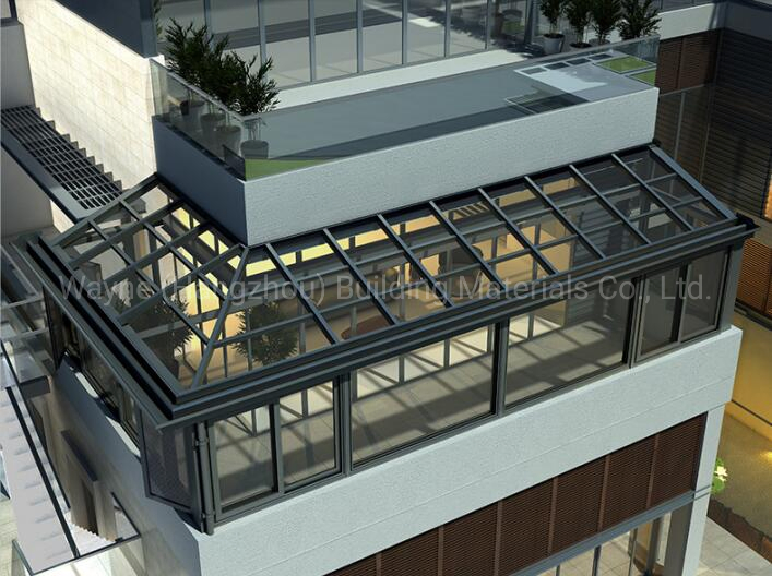 China Sunroom Factory Customized Patio Enclosure Free Standing Curved Glass Four Season Sunroom