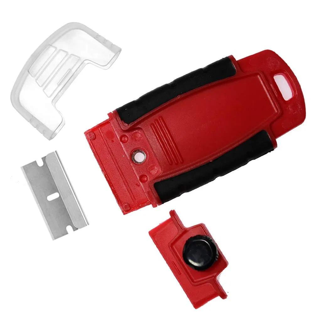 Cleaning Scraper Plastic Razor Scraper with 40X19mm Plastic Blades or Metal Blades
