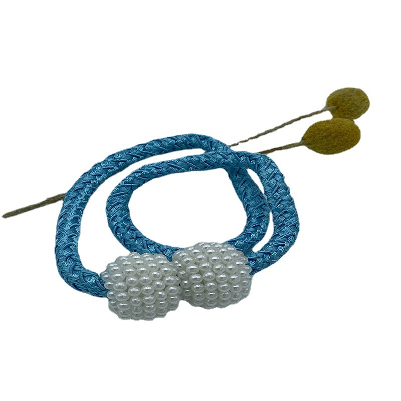 Decorative Two Pearl Ball Curtain Tieback Magnetic Curtain Tieback