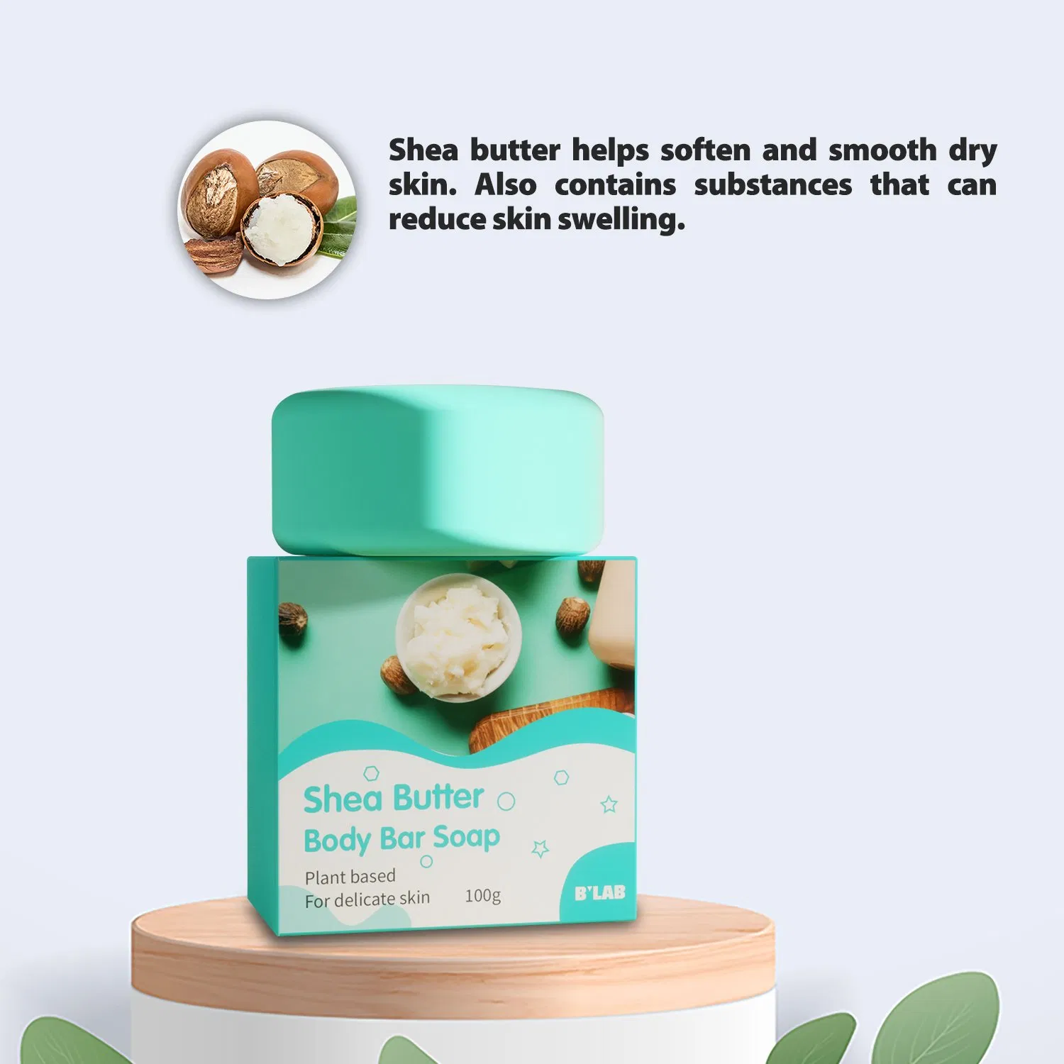 Moisturizing Natural Soap Bars with Shea Butter