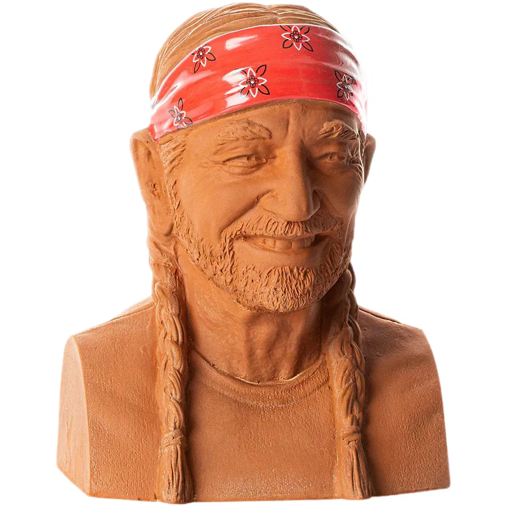 Willie Nelson Chia Pet Handmade Decorative Planter