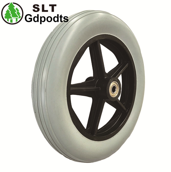 7 Inch PU Wheel Wheelchair Wheel Caster Wheels PP Rim