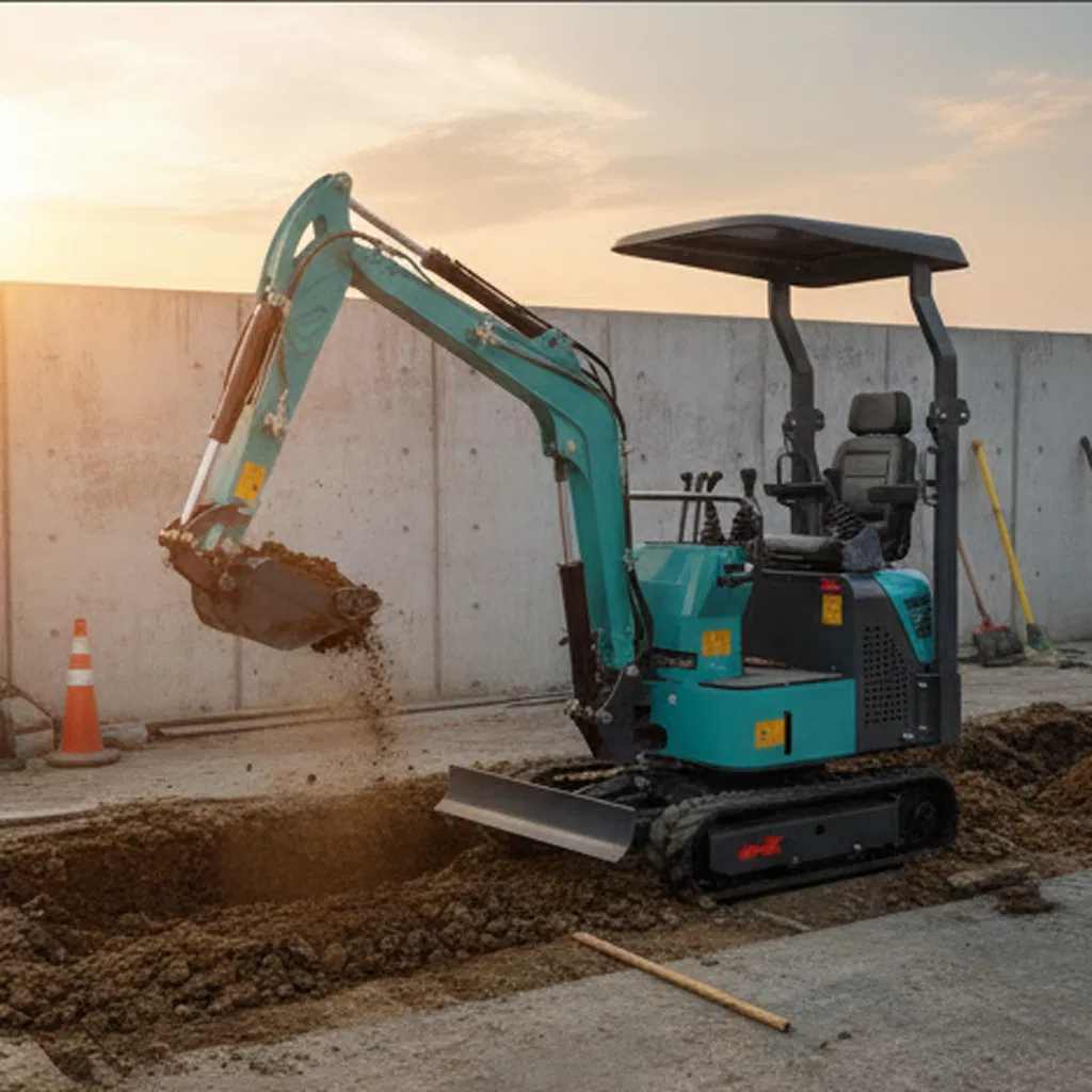 Chinese Small CE Mini Excavator 1.5 Ton TE15 to Europe