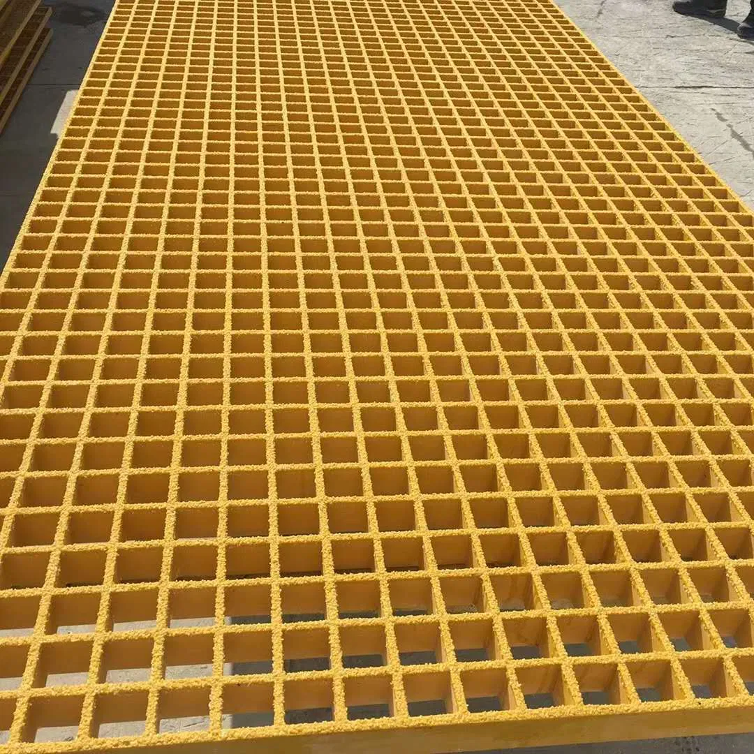 1.5'' Thickness Mesh Square Plastic FRP/GRP Walkway Panel Grating for Building