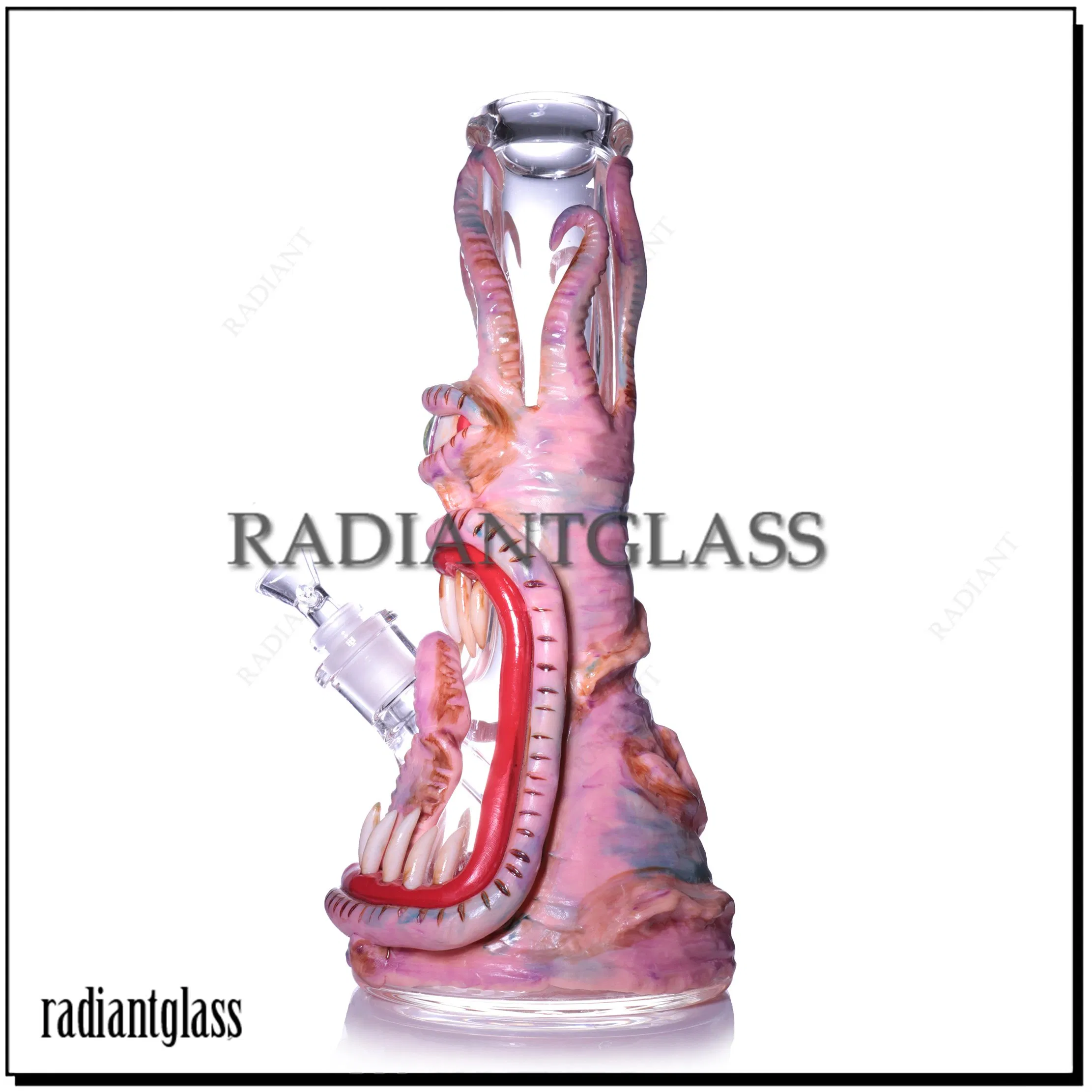 Single Eye Glass Water Pipe for Smoking with 14male Bowl Glass Smoking Pipe