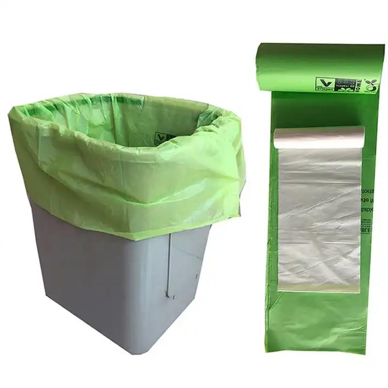 Drawstring Degradable Garbage Bag Compostable Living Room Garbage Bag