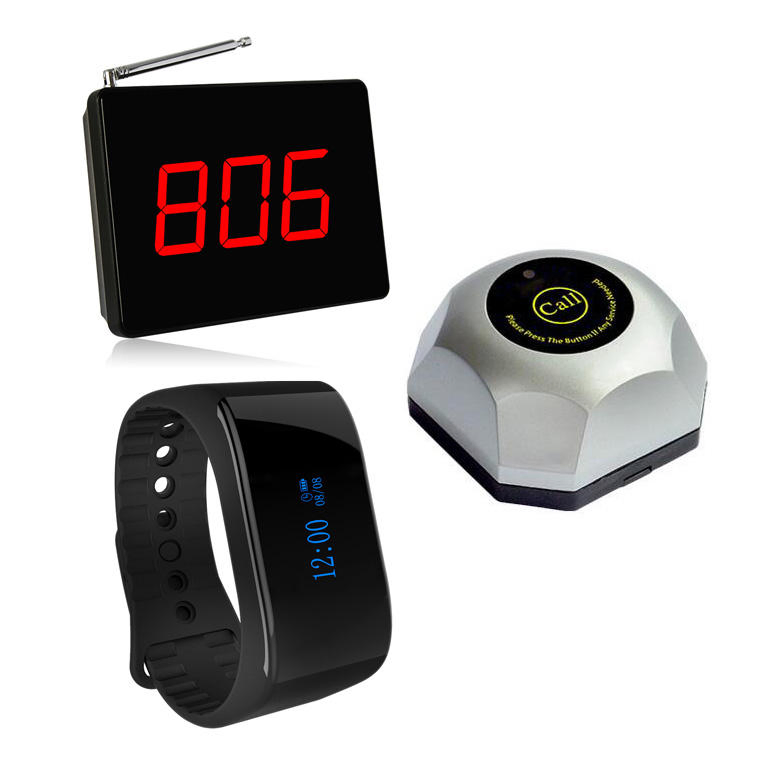 Wireless Restaurant Pager System Display Receiver 1 Number in 3 Digits