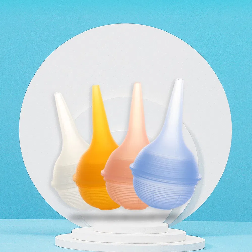 Portable Safety Use BPA Free Soft Silicone Baby Nasal Aspirator for Nose Cleaning